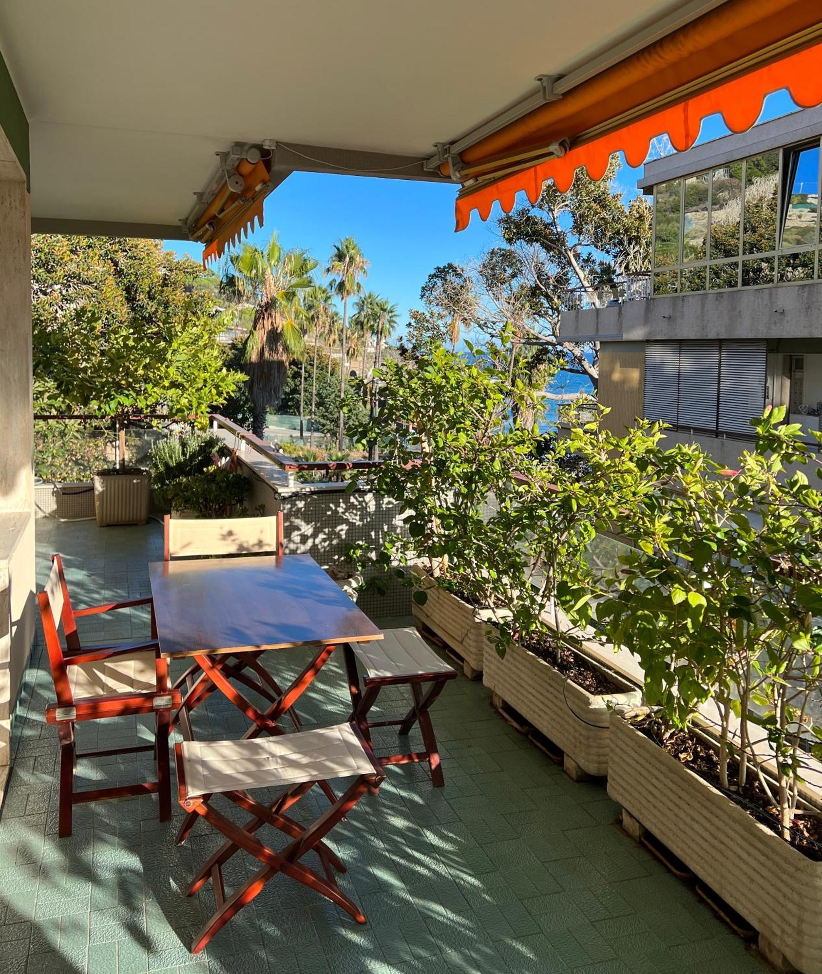 Tre Ponti Beach Apartment - Terrazzo Vista Mare Sanremo Exterior foto